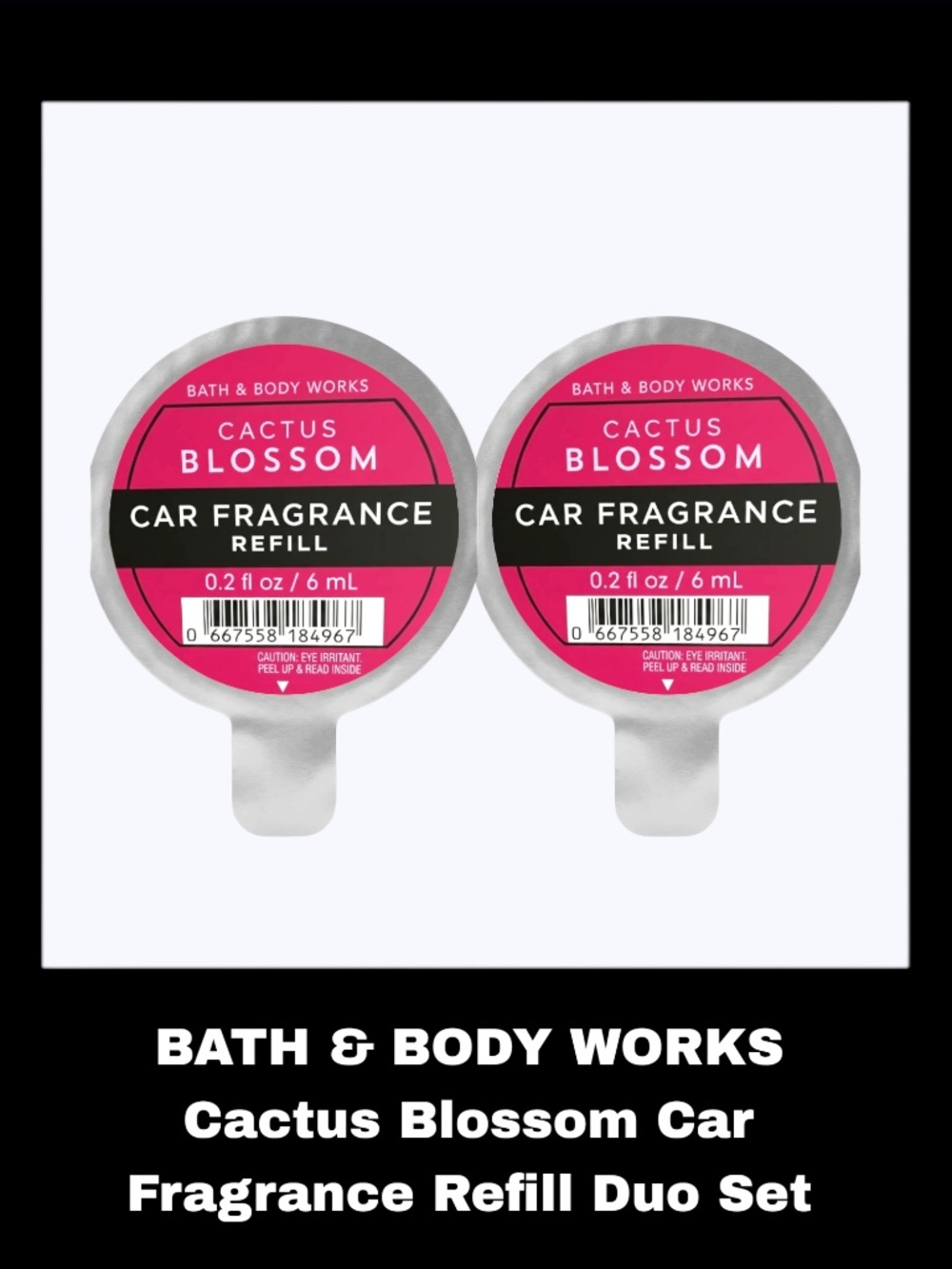 BATH & BODY WORKS Cactus Blossom Car Fragrance Refill Duo Set